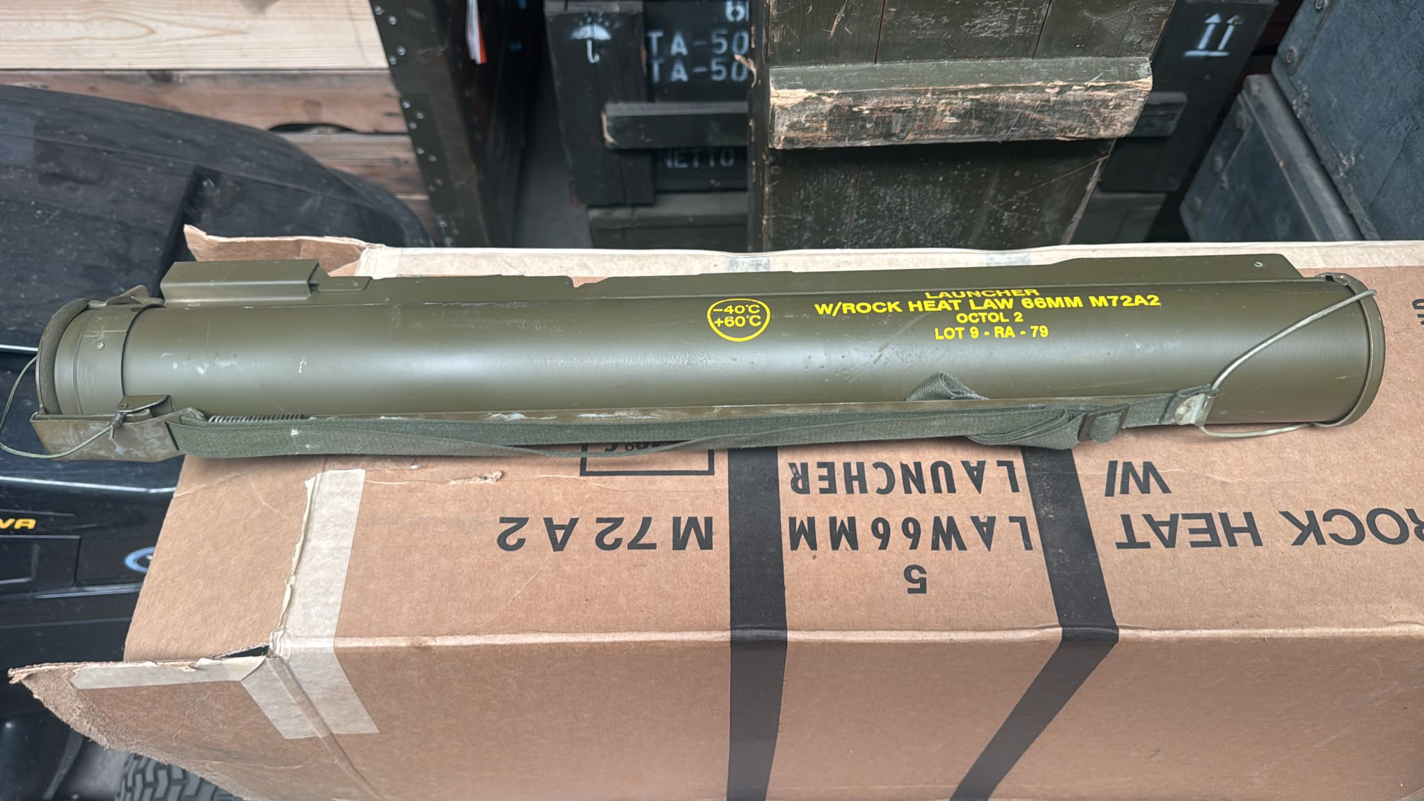 LAW M72 Rocket Launcher military surplus collector item